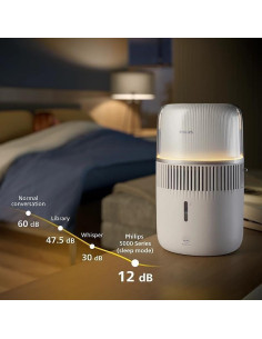 Овлажнител PHILIPS серия 5000 До 56 м2 3 настройки бял