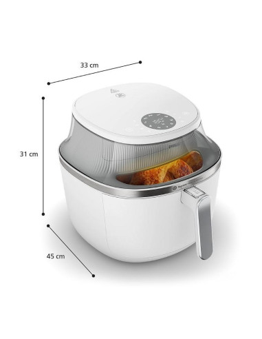 PHILIPS Airfryer Series 3000 7.2l Rapid Air Plus LED дисплей бял