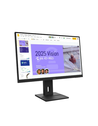 Lenovo ThinkVision E27Q-40 27" IPS, WLED, 2560x1440, 16:9, 100Hz, 4ms, 350 cd/m2, 1500:1, 2Wx2 високоговорителя, HDMI, DP, на