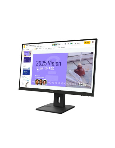 Lenovo ThinkVision E27Q-40 27" IPS, WLED, 2560x1440, 16:9, 100Hz, 4ms, 350 cd/m2, 1500:1, 2Wx2 високоговорителя, HDMI, DP, на