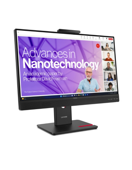 Lenovo ThinkVision T27QD-4v 27", IPS, WLED, 2560x1440, 16:9, 4ms, 48Hz - 120Hz, 350 cd/m2, 1500:1, уеб камера (5MP, IR+RGB), 