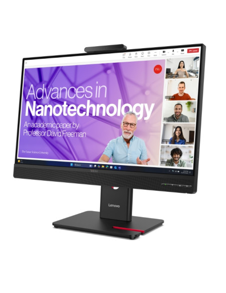 Lenovo ThinkVision T27QD-4v 27", IPS, WLED, 2560x1440, 16:9, 4ms, 48Hz - 120Hz, 350 cd/m2, 1500:1, уеб камера (5MP, IR+RGB), 