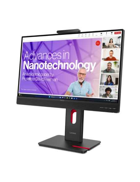 Lenovo ThinkVision T27QD-4v 27", IPS, WLED, 2560x1440, 16:9, 4ms, 48Hz - 120Hz, 350 cd/m2, 1500:1, уеб камера (5MP, IR+RGB), 