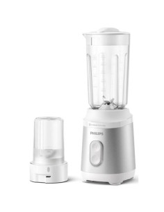 PHILIPS Мини блендер серия 3000 350W ProBlend 2 настройки за скорост бял и сребрист