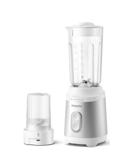 PHILIPS Мини блендер серия 3000 350W ProBlend 2 настройки за скорост бял и сребрист
