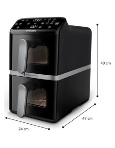 PHILIPS Airfryer Series 4000 Двойна кошница 6 предварително зададени менюта 2