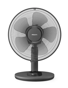 Настолен вентилатор PHILIPS серия 1000 с минимален шум, накланящ се и осцилиращ, 35 см