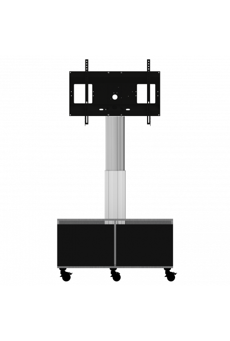 celexon Expert electric height adjustable display trolley Adjust-4286MS with cabinet and connection panel - 50cm