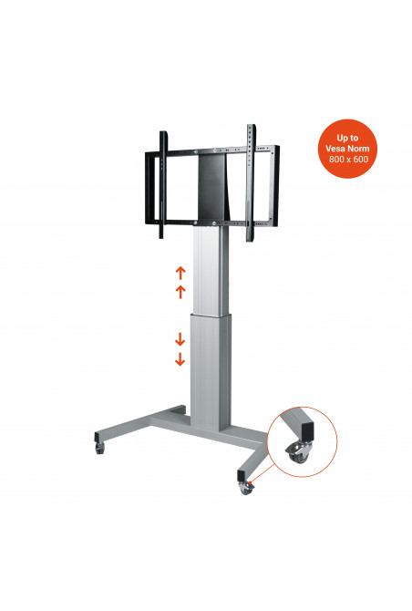 celexon Professional Plus electrically height-adjustable display trolley Adjust-42100M