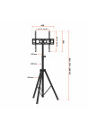 celexon Economy height adjustable display stand Adjust-4055T