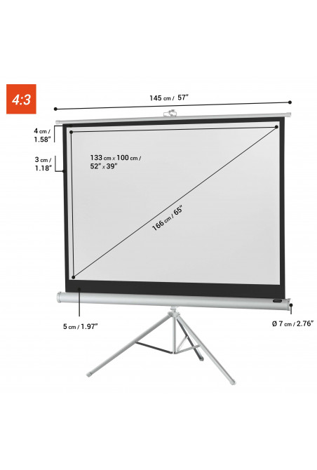 celexon screen Tripod Economy 133 x 100 cm - white edition