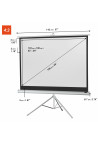 celexon screen Tripod Economy 133 x 100 cm - white edition