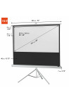 celexon screen Tripod Economy 219 x 123 cm - white edition