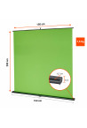 celexon Mobile Lite Chroma Key Green Screen 150 x 200 cm