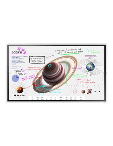 ИНТЕРАКТИВЕН ДИСПЛЕЙ SAMSUNG FLIP PRO WM65B 65" 3,840 x 2,160, VA, 8ms, 350 cd/m2, 4000:1 Contrast, 4K Digital Flipchart TOUC