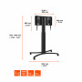 celexon Expert electric height-adjustable display trolley for Samsung Flip