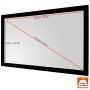 celexon basic projector frame screen with plug-in system for easy installation and black velour coating - 3D and 4K90” - 16:9