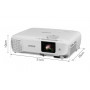 Epson EB-FH06, Full HD 1080p (1920 x 1080, 16:9), 3 500 ANSI lumens, 16 000:1, USB, 2x HDMI, VGA, Wireless 802.11b/g/n (optional