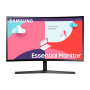 Samsung LS24C366EA, 24" Curved VA LED, 75 Hz, 5 ms GTG, 1920x1080, 250cd/m2, D-Sub, HDMI 1.4, Black