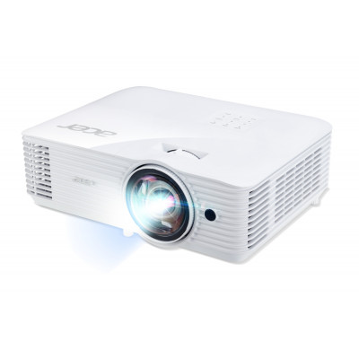 Acer Projector S1286Hn, DLP, Short Throw, XGA (1024x768), 3500 ANSI Lumens, 20000:1, 3D, HDMI, VGA, LAN, RCA, Audio in, Audio ou