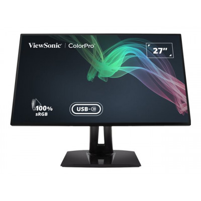 VIEWSONIC VP2768A-4K 27inch 16:9 3840x2160 UHD 4K Frameless SuperClear IPS LED monitor 100 sRGB 10 bit colour 2xHDMI DP USB