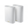 ASUS ZenWiFi AX Hybrid XP4 Mesh AX1800 Dual Band WiFi 6 with AV1300 HomePlug AV2 MIMO White 2-pack