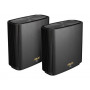 ASUS ZenWiFi XT9 AX7800 Tri-band Mesh WiFi 6 System 2-pack Black