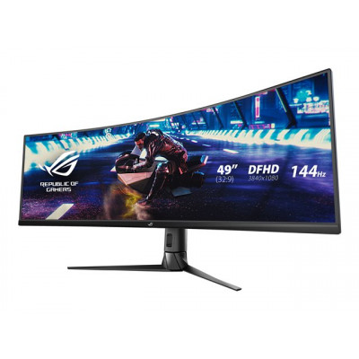 ASUS Display XG49VQ 49inch Gaming Curved DFHD 144Hz 3840x1080 Freesync 2 HDR 4ms 21:9 USB HDMI DP Speaker