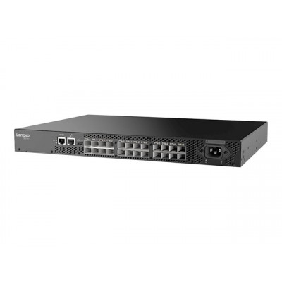 LENOVO ThinkSystem DB610S 24 ports with 16Gb SWL SFP 1x PSU Enterprise SW Bundle 1yr