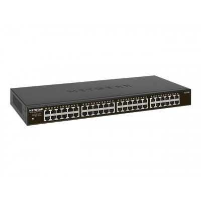 NETGEAR GS348 48-Port Gigabit Ethernet Unmanaged Switch Rackmount Fanless Metal Cost-effective Low-power consumption