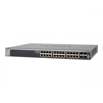 NETGEAR ProSafe 28-Port 10-Gigabit Smart Switch - 4 Combo-SFP+-Ports for 10G-Fiberglass connection