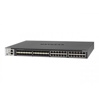 NETGEAR M4300-24X24F Stackable Managed Switch with 48x10G incl. 24x10GBASE-T and 24xSFP+ Layer 3 SDN-ready Open Flow 1.3