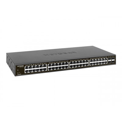 NETGEAR S350 Series 48-Port Gigabit Ethernet Smart Managed Pro Switch with 4 SFP Ports Rackmount