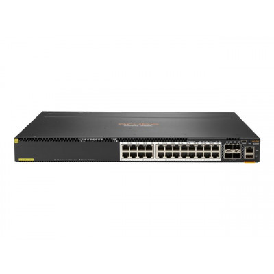 HPE Aruba 6300M Switch 24 Port Smart Rate 1/2.5/5GbE Class 6 PoE and 4 Port SFP56 Layer 3 Stackable 1U CX Mobile App NetEdit