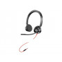 HP Poly Blackwire 3325 Blackwire 3300 series headset on-ear wired active noise cancelling 3.5mm jack black