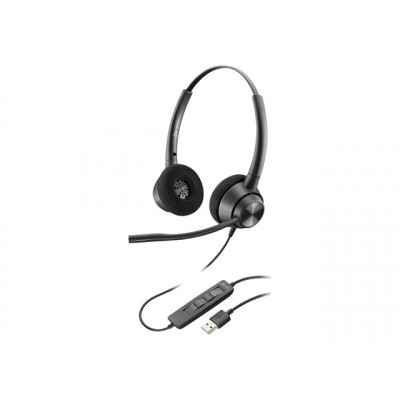 HP Poly EncorePro 310 EncorePro 300 series headset on-ear wired active noise cancelling USB-A black