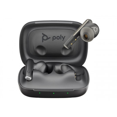 HP Poly Voyager Free 60 Carbon Black Earbuds +Basic Charge Case