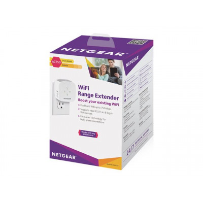 NETGEAR WiFi AC750 WallPlug Range Extender EX3110