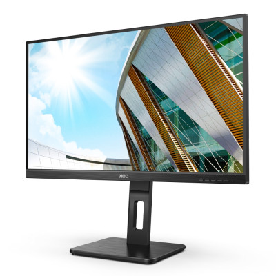 AOC Q27P2Q, 27" IPS WLED, 2560x1440@75Hz, 4ms GtG, 300cd m2, 1000:1, DCR 50M:1, FlickerFree, Low Blue Light, 2Wx2, Tilt, Height 