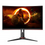 AOC CQ27G2S/BK, 27" Curved 1500R VA WLED, 2560x1440@165Hz, 4ms GtG, 1ms MPRT, 250cd m/2, 3000:1, DCR 80M:1, Adaptive Sync, Flick