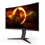 AOC CQ27G2S/BK, 27" Curved 1500R VA WLED, 2560x1440@165Hz, 4ms GtG, 1ms MPRT, 250cd m/2, 3000:1, DCR 80M:1, Adaptive Sync, Flick