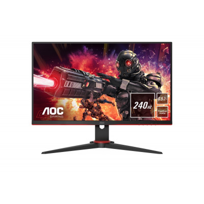 AOC 24G2ZE/BK, 23.8" IPS WLED, 1920x1080@240Hz, 1ms GTG, 0.5ms MPRT, 350cd/m2, 1000:1, 80M:1 DCR, FreeSync Premium, FlickerFree,