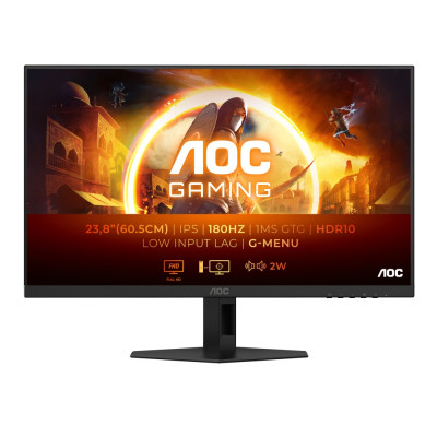 AOC 24G4XE, 23.8" IPS WLED, 1920x1080@180Hz, 1ms GtG, 0.5ms MPRT, 300cd m/2, 1000:1, 80M:1 DCR, Adaptive Sync, FlickerFree, Low 